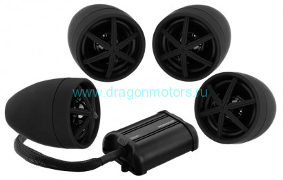 АУДИОСИСТЕМА BOSS AUDIO MARINE MCBK650B (4 ДИНАМИКА 3", 1200 ВТ. BLUETOOTH, ПУЛЬТ)
