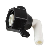 Фитинг SeaFlo угловой резьба-"елочка" 1/2"-14 NPT(F)x3/8"