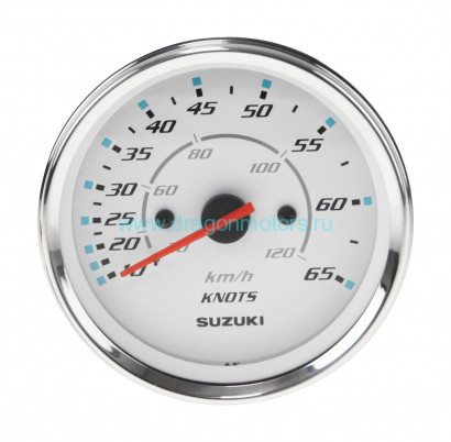 Спидометр Suzuki 4", 120 км/ч, 65 узлов, белый - 34100-93J60-000