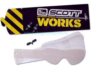 Пленка для очков SCOTT Works Tear Off 80's PAK-10