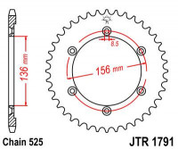 JT звезда задняя JTR1791.42