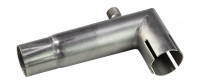 Патрубок угловой выхлопной трубы D 24 мм H 50/110 мм, с штуцером слива конденсата, Eberspaecher
