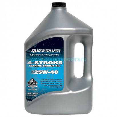 Масло минеральное 4-cycle 25W-40 - 4 L (для стационаров) 92-858049QB1 / 92-8M0086224 / 8M0086224