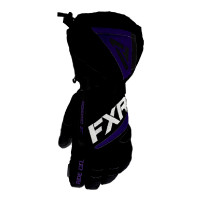 Перчатки FXR Fusion с утеплителем - Black/Purple