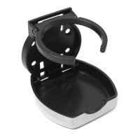 Держатель стакана регулируемый, пластик + нержавеющая сталь SUNFINE, 95?95мм