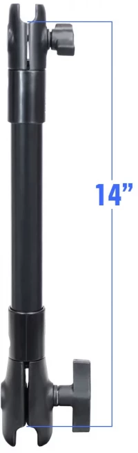 RAP-CB-201-14U 36 см (14) штанга RAM, полумуфты под шары 25 мм (1) и 38 мм (1,5). Высокопрочный композит