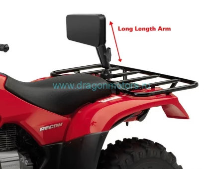RAM-101U-D-235Z-BR1 спинка сиденья RAM для квадроцикла, длинная муфта 23 см, шары 38 мм (1,5)