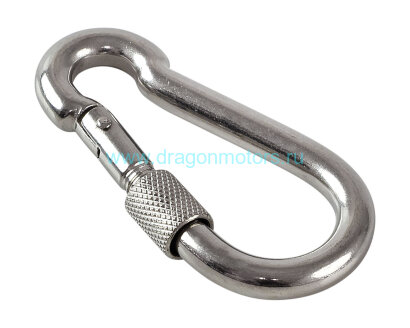 Карабин пожарный с фиксирующей гайкой 8х80 мм