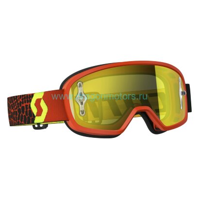 Очки подростковые SCOTT Buzz MX - black/fluo yellow yellow