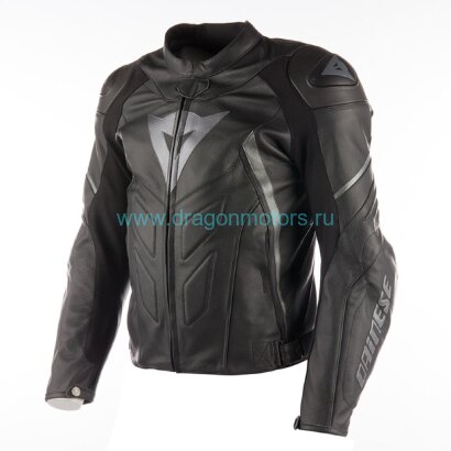 Куртка кожаная DAINESE AVRO D1 - BLACK/BLACK/ANTHRACITE