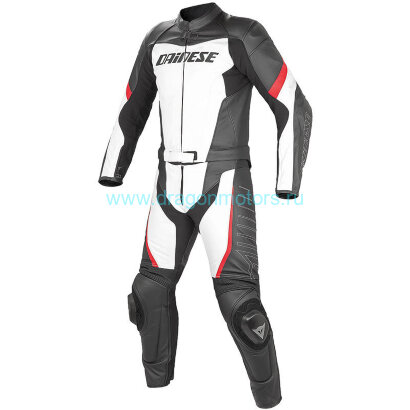Комбинезон кожаный DAINESE T. RACING DIV. LADY - BIANCO/NERO/ROSSO