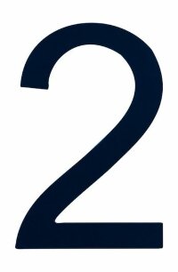 Знак номера 2, синий