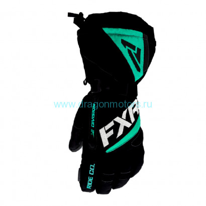 Перчатки FXR Fusion с утеплителем - Black/Mint