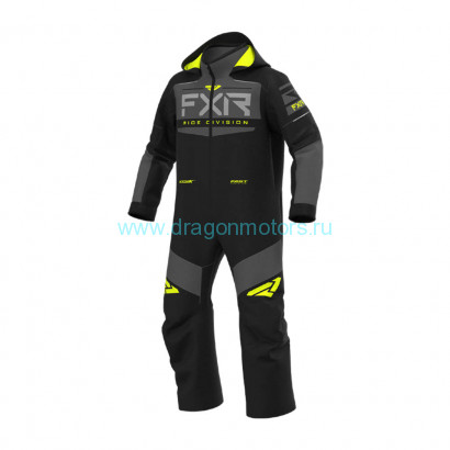 Комбинезон FXR Helium с утеплителем - Black/Charcoal/Hi Vis