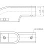 Крепление леера 7/8" (22,2 мм), 90 град