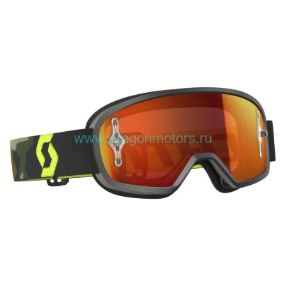 Очки подростковые SCOTT Buzz MX - grey/fluo yellow orange c