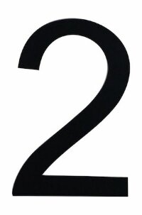 Знак номера 2, черный