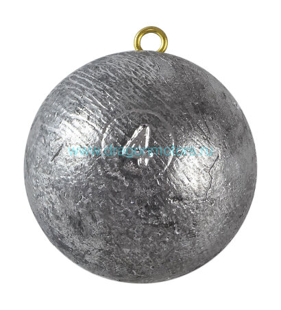 Грузило для даунриггера, шар свинцовый 4 lb (1.8 кг)