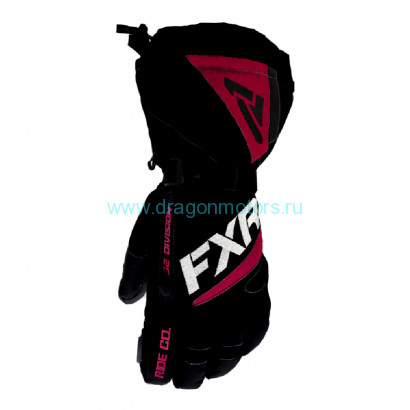 Перчатки FXR Fusion с утеплителем - Black/Raspberry