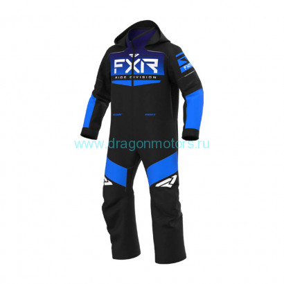 Комбинезон FXR Helium с утеплителем - Black/Blue Fade