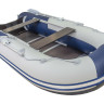 Надувная лодка ПВХ, Ривьера Компакт 3200 СК Комби, светло-серый/синий