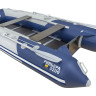Надувная лодка ПВХ, Ривьера Компакт 3200 СК Комби, светло-серый/синий