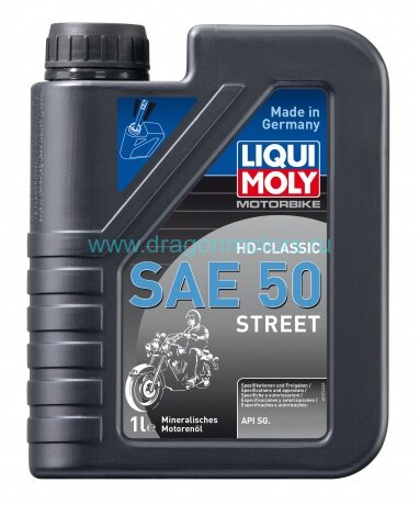 Минеральное моторное масло для 4-тактных мотоциклов Motorbike HD-Classic SAE 50 Street 1 L