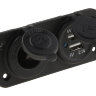 Панель с USB-разъемом 5В 3.1А и прикуривателем - AES121438PU