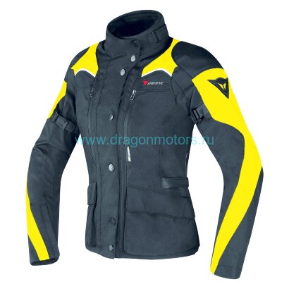 Куртка женская DAINESE TEMPEST LADY D-DRY - BLACK/BLACK/FLUO-YELLOW