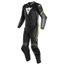 Комбинезон кожаный DAINESE LAGUNA SECA 4 2PCS - BLACK/CHARCOAL-GRAY/FLUO-YELLOW