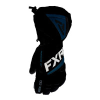Перчатки FXR Fusion с утеплителем - Black/Ocean