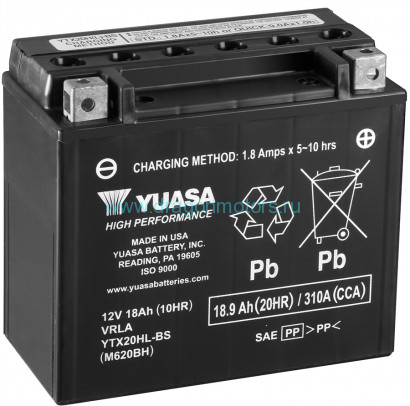 Аккумуляторная батарея Yuasa YTX20HL-BS