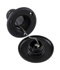 Горловина заливная для воды, пластиковая, черная, под шланг 50 мм