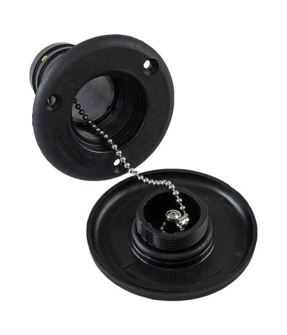 Горловина заливная для воды, пластиковая, черная, под шланг 50 мм