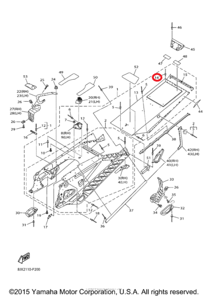 Заклепка Yamaha Viper- 8JP-RA514-00-00