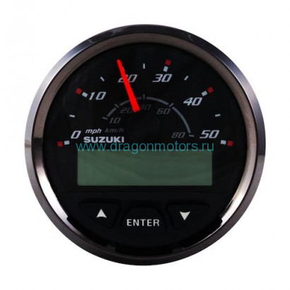 Спидометр Suzuki DF300, 80 км/ч, черный - 34100-98J21-000