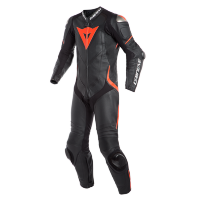 Комбинезон кожаный DAINESE LAGUNA SECA 4 1PC PERF. - BLACK/BLACK/FLUO-RED