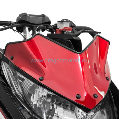Стекло ветровое для снегохода Yamaha SR VIPER (красный)