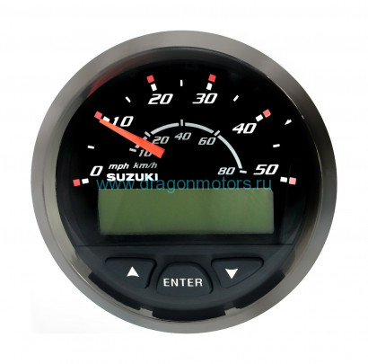Спидометр Suzuki DF300, 80 км/ч, черный - 34100-98J20-000
