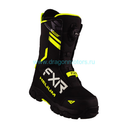 Ботинки FXR Helium BOA с утеплителем - Black/Hi Vis