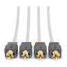 4-х канальный межблочный кабель из 100% меди для морского применения RCA 7,6 м. MOFCR-25FT.4CH, DS18