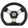 Рулевое колесо ELBA SPORT обод черный, спицы серебряные д. 280 мм