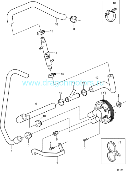 3853786 Хомут VOLVO-PENTA/OMC