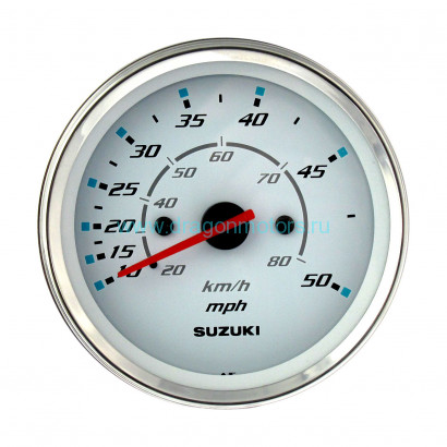 Спидометр Suzuki 4", 80 км/ч, 50 миль, белый - 34100-93J31-000