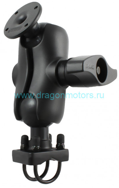 RAM-D-254-C-235U- универсальное крепление RAM, На трубу 0,75-1,25, Короткая муфта 129 мм, шары 57ммD