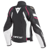 Куртка кожаная DAINESE AVRO 4 LADY - BLACK-MATT/WHITE/FUCSIA
