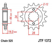 JT звезда передняя JTF1372.17