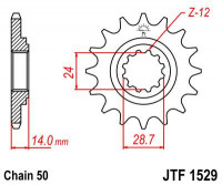 JT звезда передняя JTF1529.17