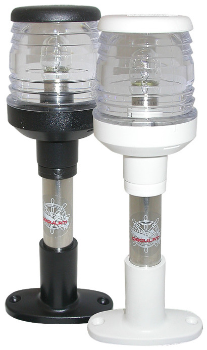 Клотиковый навигационный огонь на стойке, 200 мм, белый корпус (10236373)