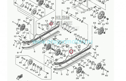 Полоз трака yamaha viking 540/ Professional (2016-) - 8KW-4741A-00-00